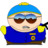 Cartman Cop zoomed Icon